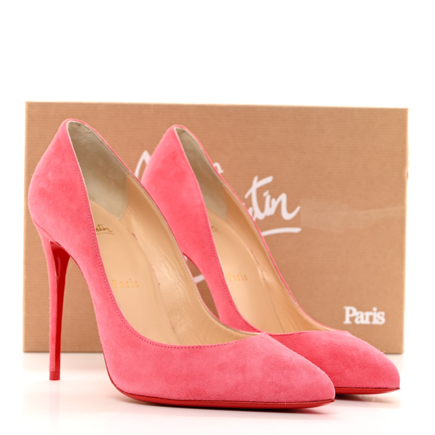 Veau Velours Pigalle Follies 100 Pumps 38 Begonia