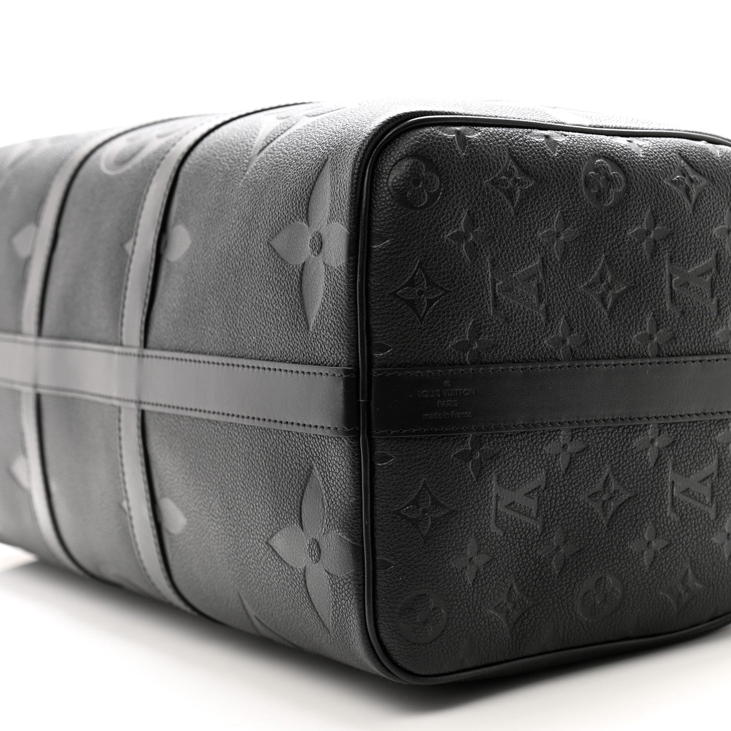 Louis Vuitton Empreinte Monogram Giant Keepall Bandouliere 45 Black 9 of 10