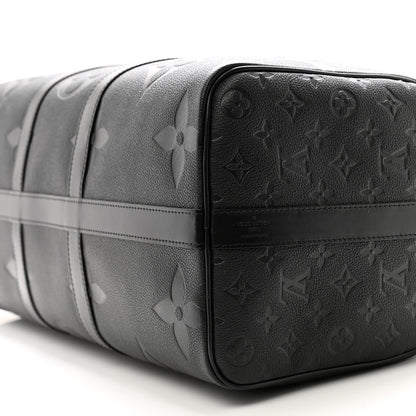 Louis Vuitton Empreinte Monogram Giant Keepall Bandouliere 45 Black 9 of 10