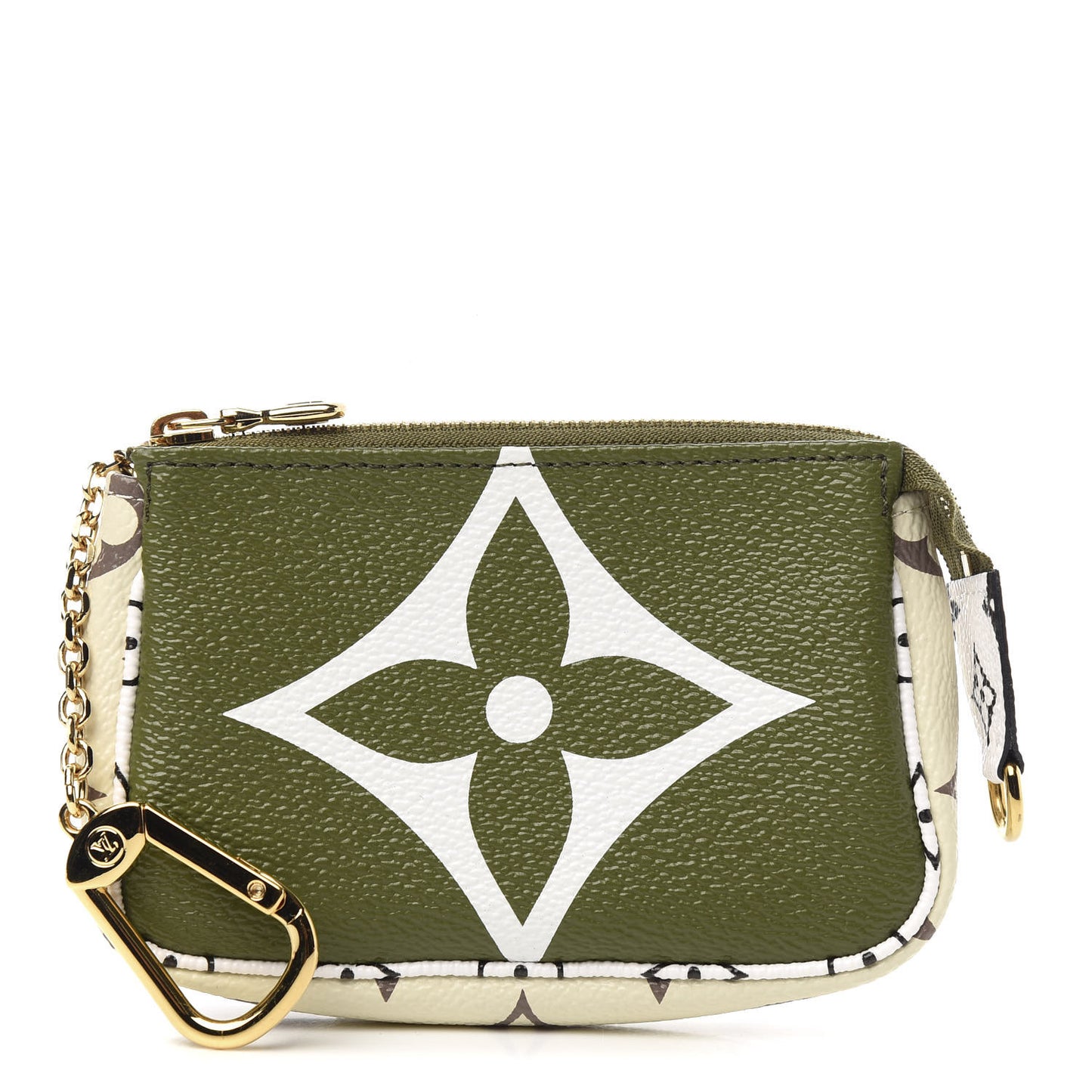 Monogram Giant Micro Pochette Accessories Kaki White