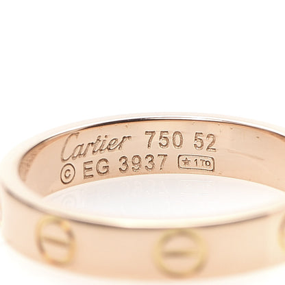 Cartier 18K Pink Gold 3.5mm LOVE Wedding Band Ring 52 6 4 of 4
