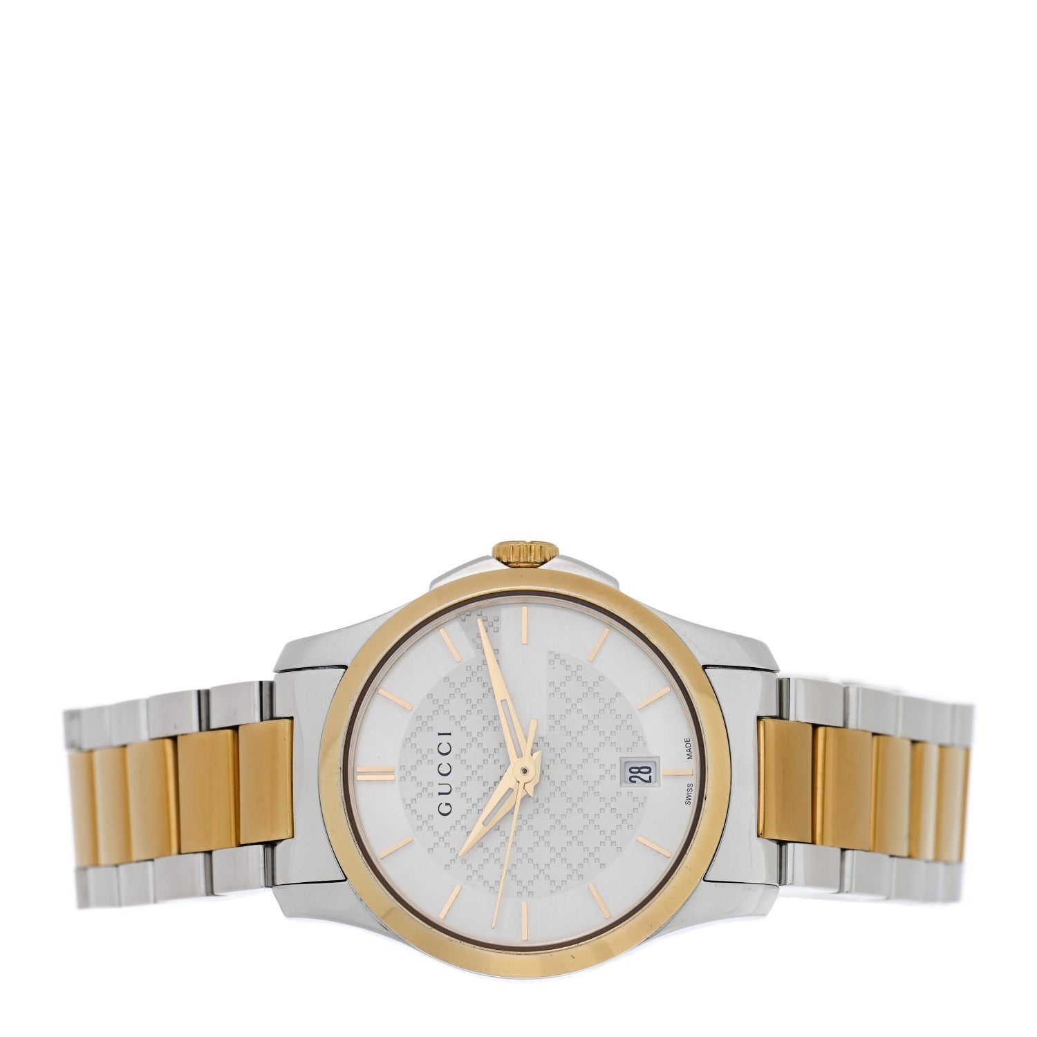 Gucci Stainless Steel 27mm G-Timeless Two Tone Quartz Watch 2 of 5