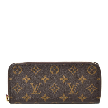 Louis Vuitton Monogram Clemence Wallet Fuchsia 1 of 9
