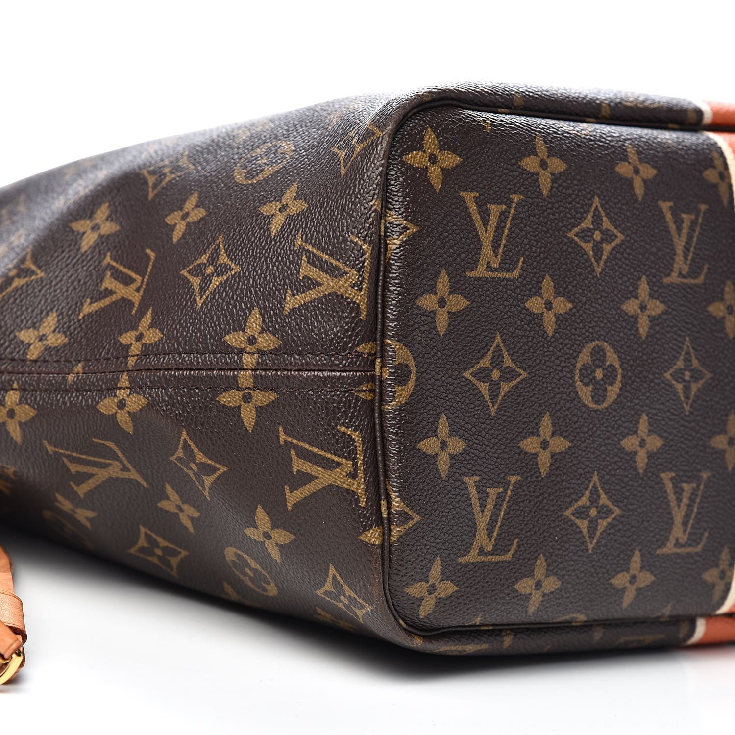 Louis Vuitton Monogram My LV Heritage Neverfull MM Orange and White 10 of 13