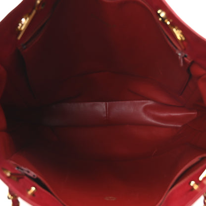 Chanel Lambskin Quilted Shoulder Bag Red 9 of 21