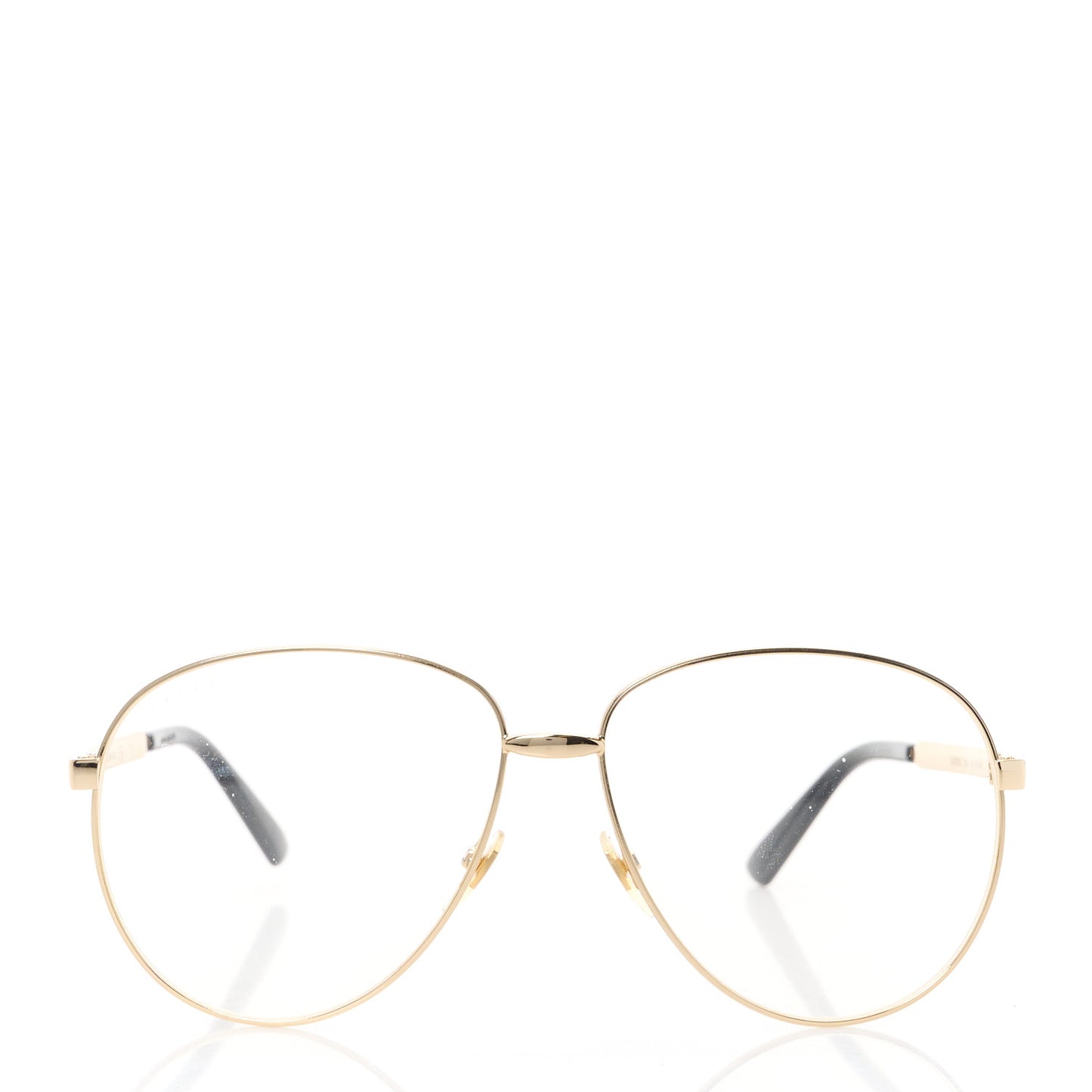 Aviator Eyeglasses GG0138S Gold Black