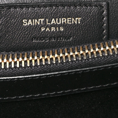 Saint Laurent Calfskin Y Quilted Monogram Small Loulou Chain Satchel Black 6 of 11