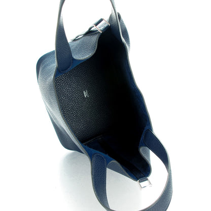 Hermes Taurillon Clemence Picotin Lock 22 MM Bleu Nuit 7 of 11