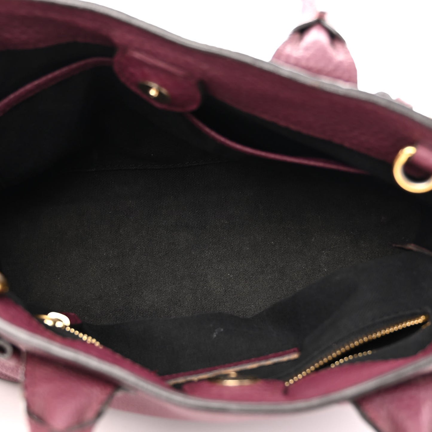 Grainy Calfskin House Check Small Banner Tote Elderberry