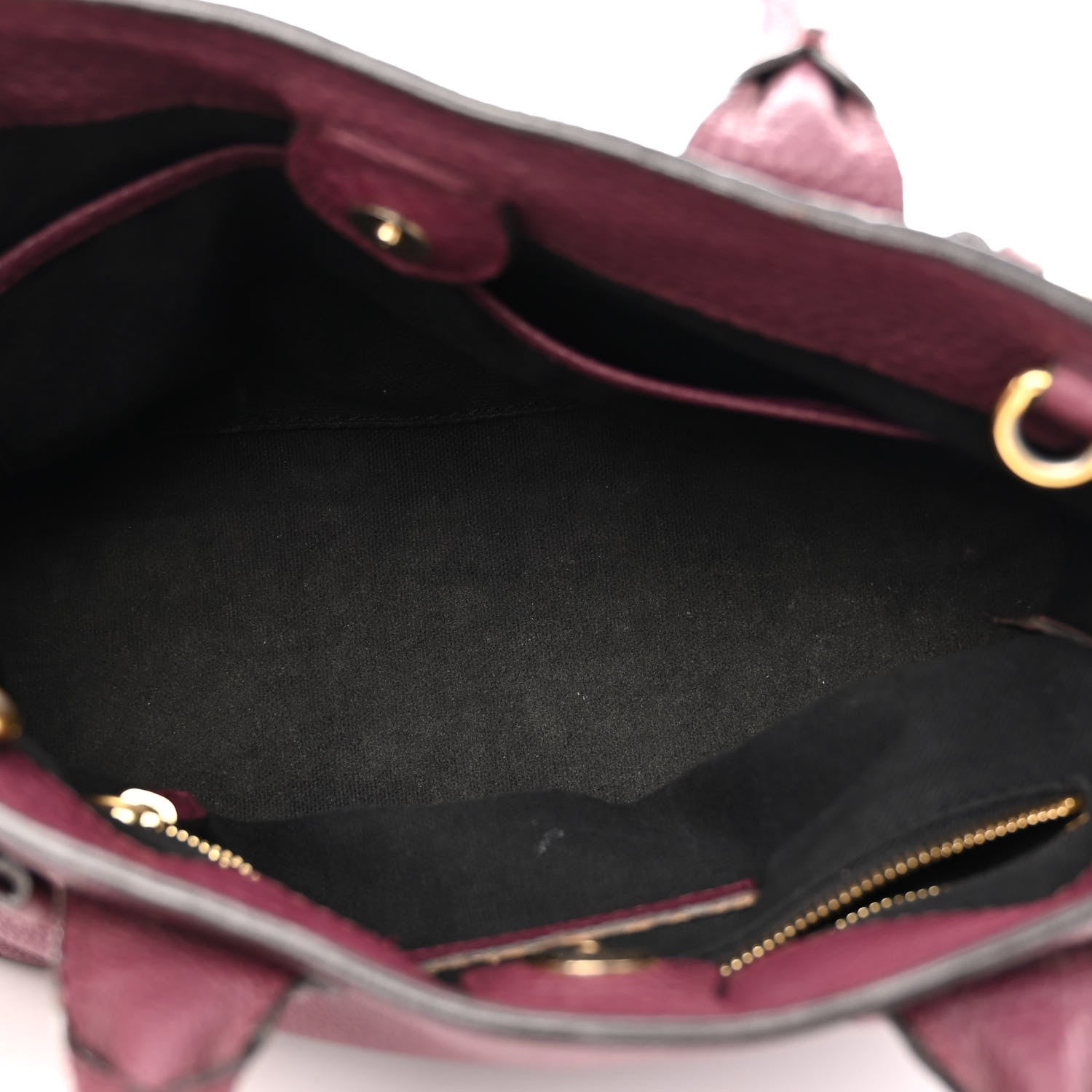 Burberry Grainy Calfskin House Check Small Banner Tote Elderberry 5 of 14