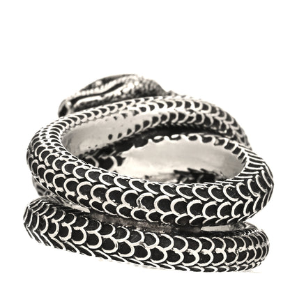 Gucci Sterling Silver Gucci Garden Double Snake Ring 50 5.25 3 of 5