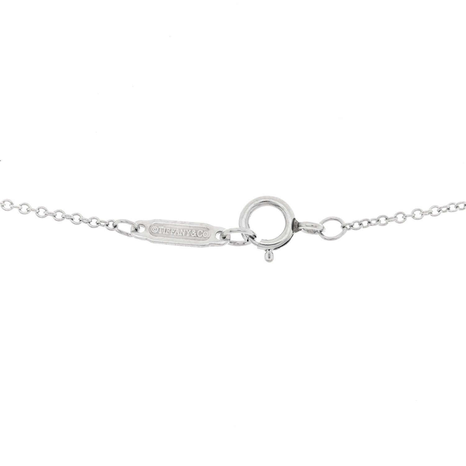Tiffany Platinum Diamond .15ct Solitaire Pendant Necklace 4 of 4