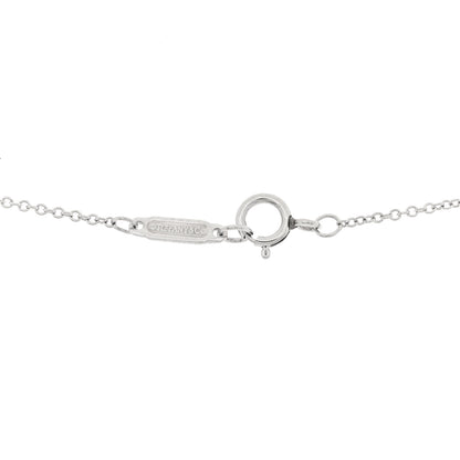 Tiffany Platinum Diamond .15ct Solitaire Pendant Necklace 4 of 4