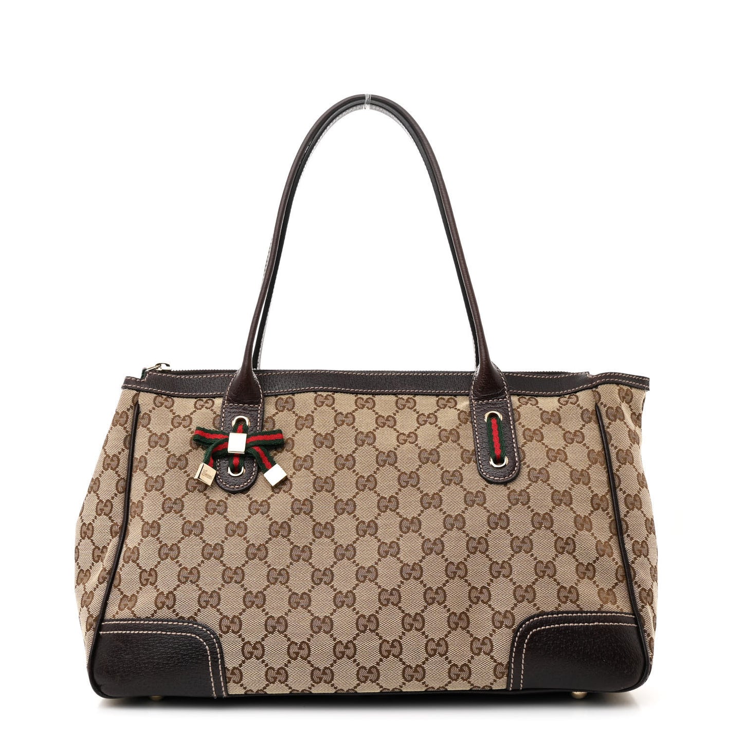 Monogram Medium Princy Tote Dark Brown