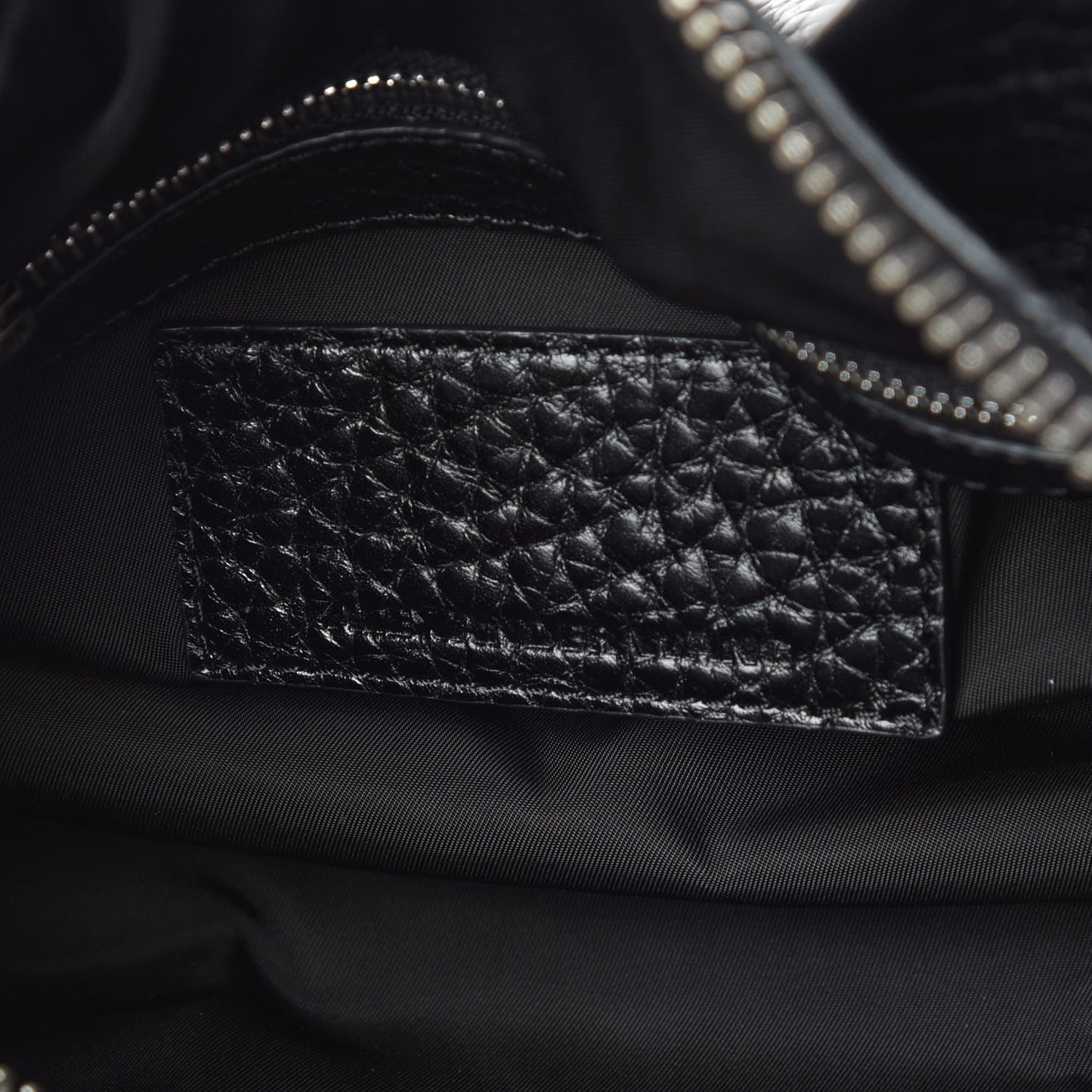 Pebbled Lambskin Inside Out Rocco Black