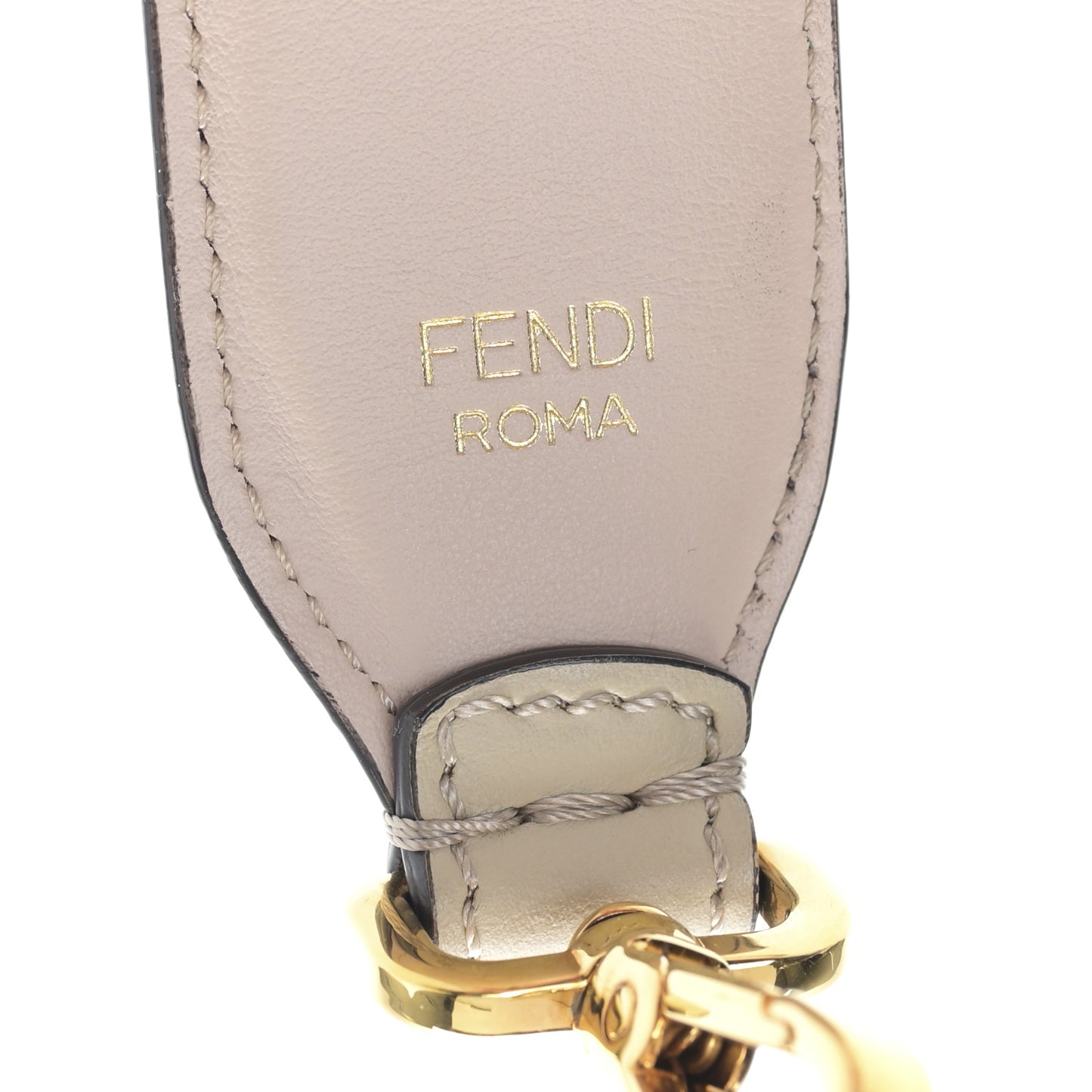 Calfskin Studded Strap You Gold Silver