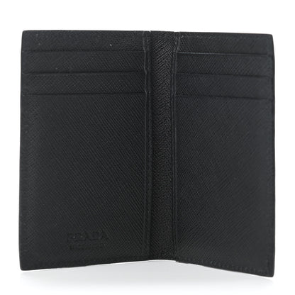 Prada Saffiano Racing Logo Bi-Fold Card Holder Black 4 of 4
