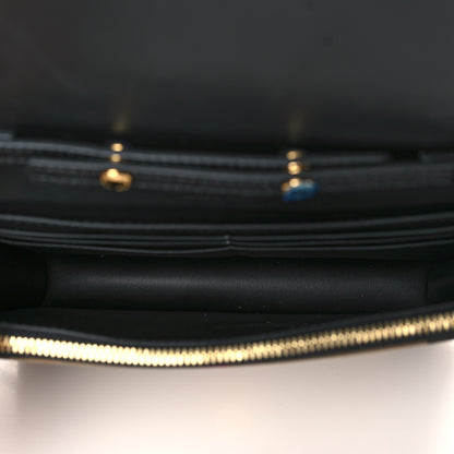 Burberry Derby Calfskin House Check Wallet On Chain Black 5 of 7