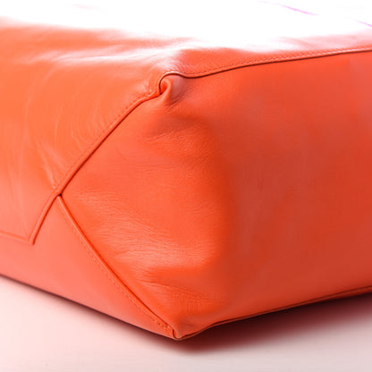 Celine Lambskin Vertical Bi-Color Cabas Fluo Pink Fluo Orange 7 of 11