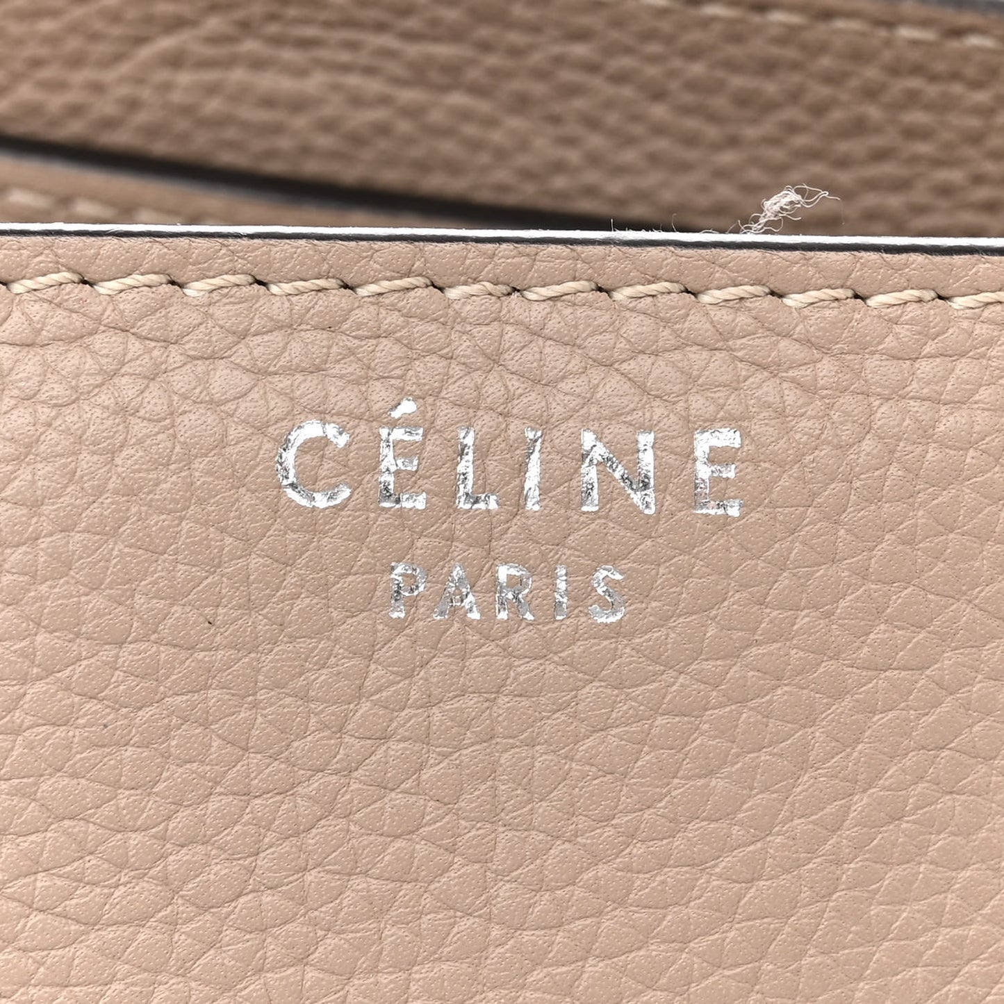 Drummed Calfskin Micro Luggage Dune