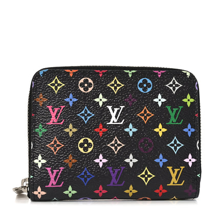 Louis Vuitton LV x TM Monogram Multicolor Zippy Coin Purse Black 1 of 7