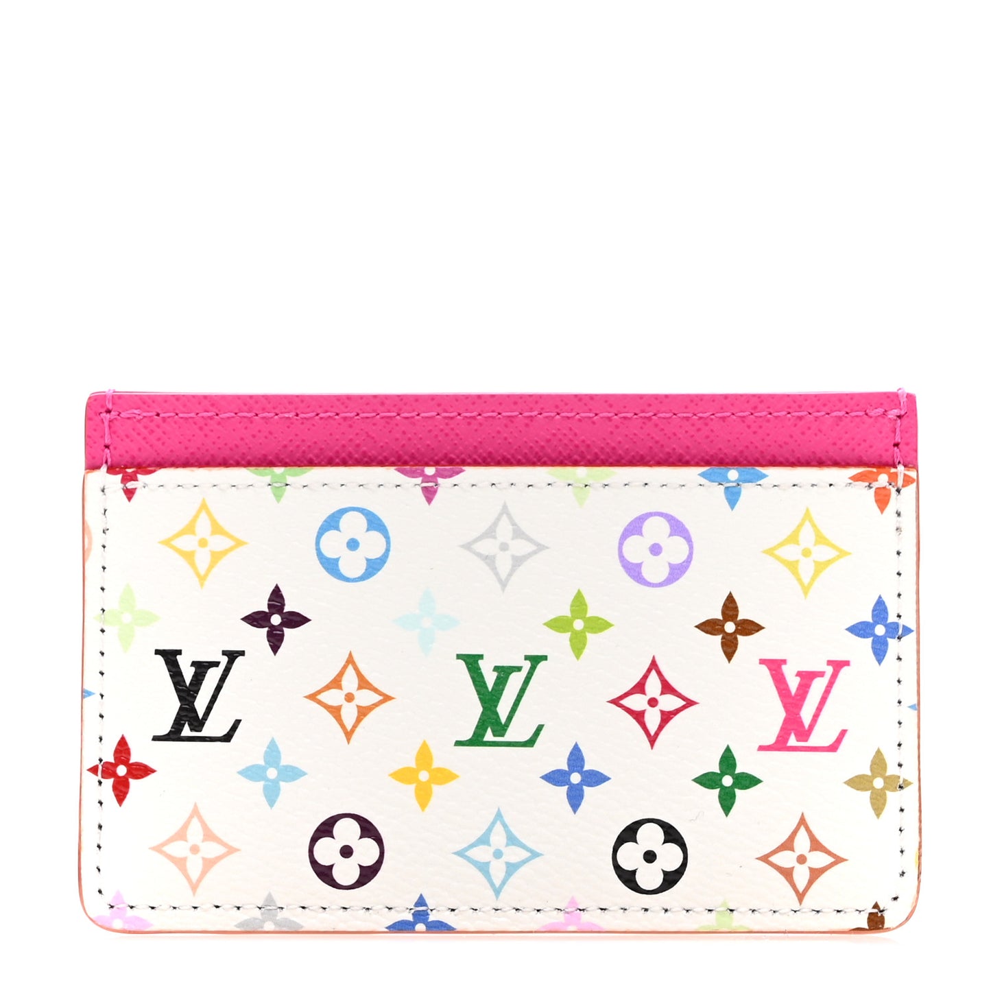 LV X TM Monogram Multicolor Card Holder Kawaii Pink