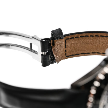 Chanel Stainless Steel Ceramic Calfskin 33mm J12 Quartz Watch Black 7 of 8