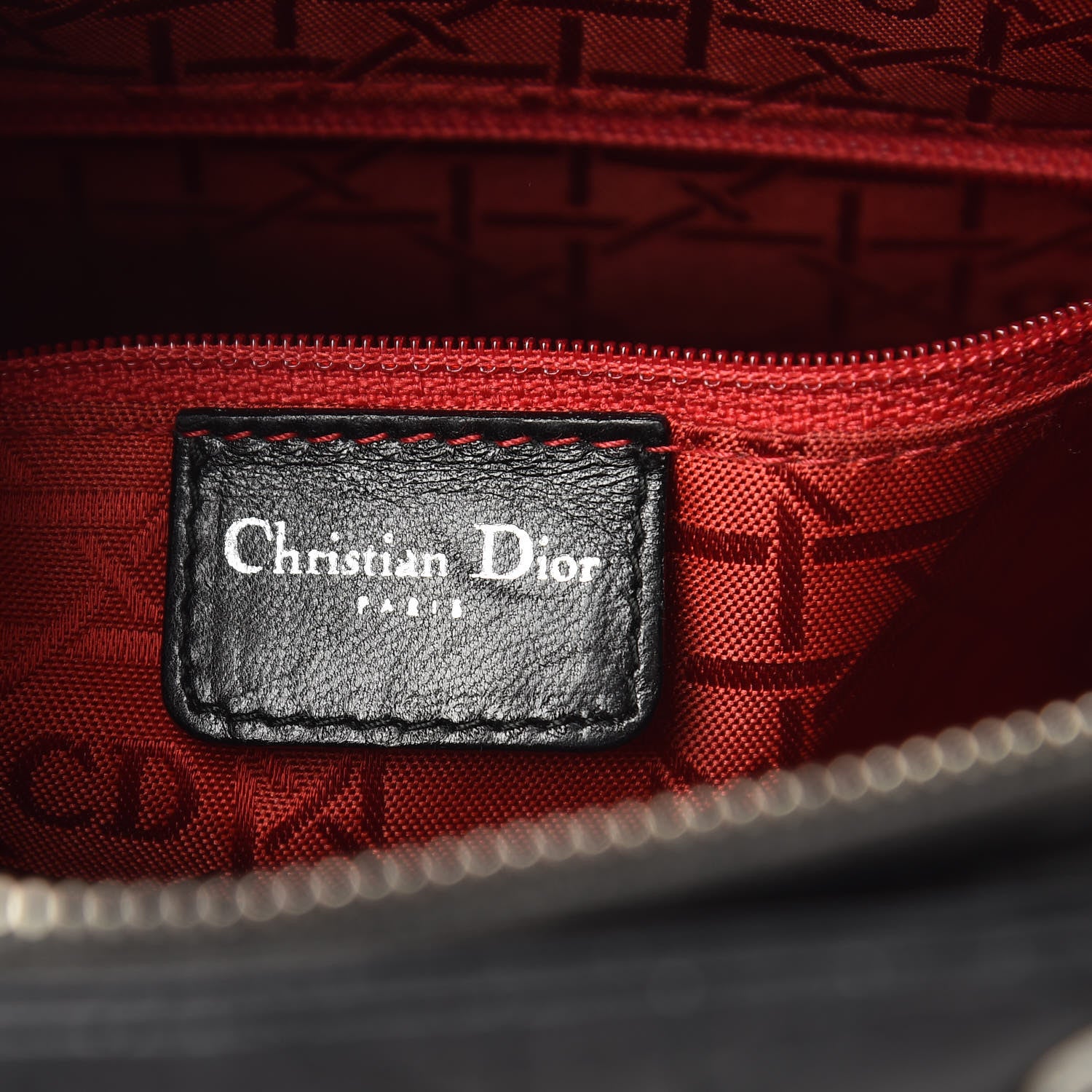 Christian Dior Lambskin Cannage Large Lady Dior Black 6 of 12