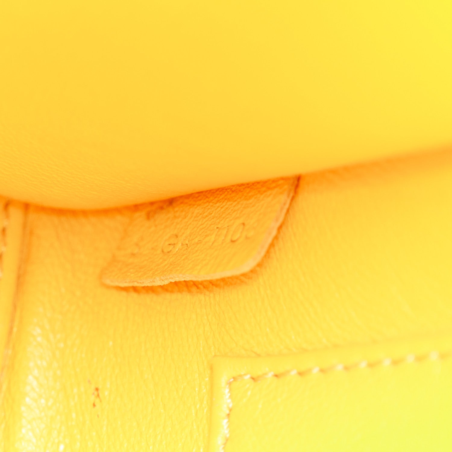 Celine Snakeskin Calfskin Nano Luggage Yellow 7 of 11