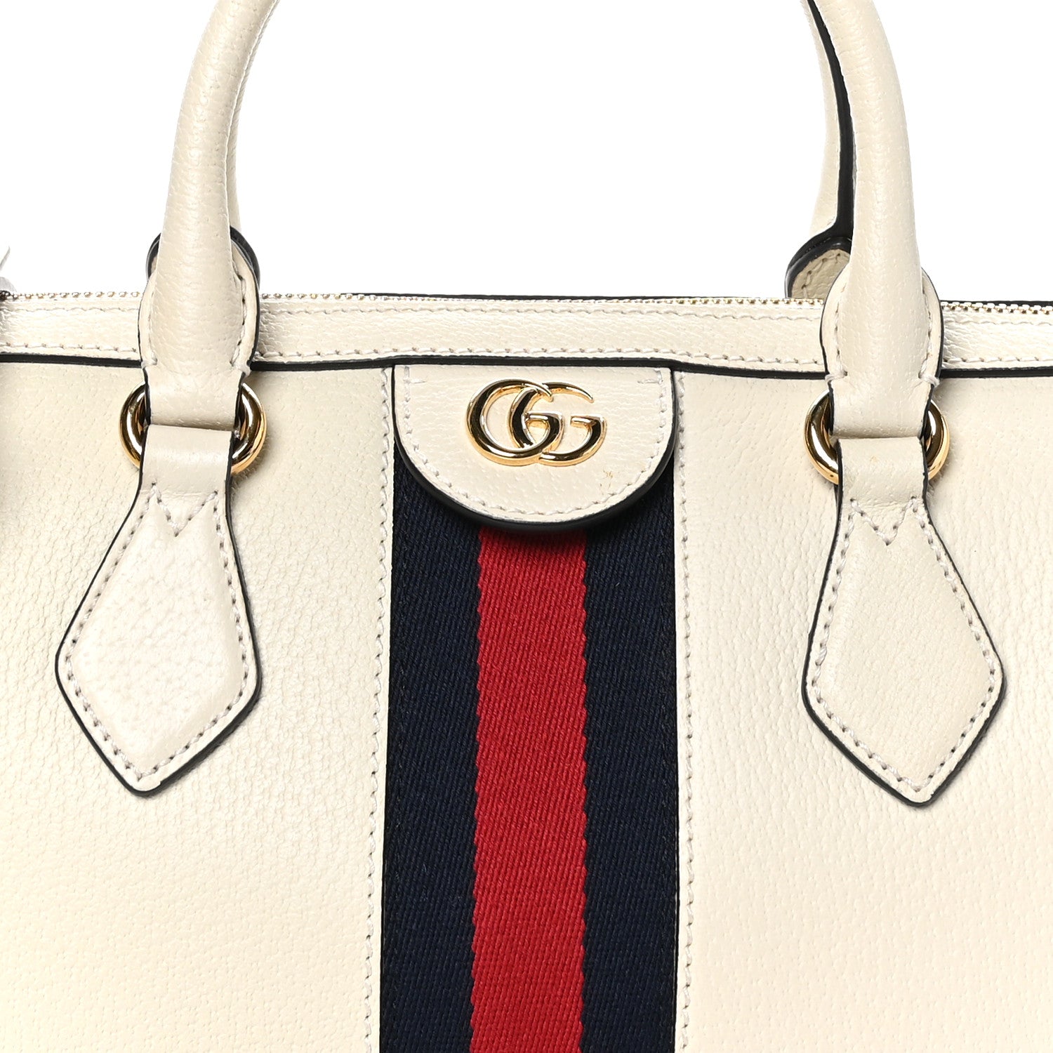 Gucci Suede Patent GG Web Medium Ophidia Boston Mystic White 8 of 10