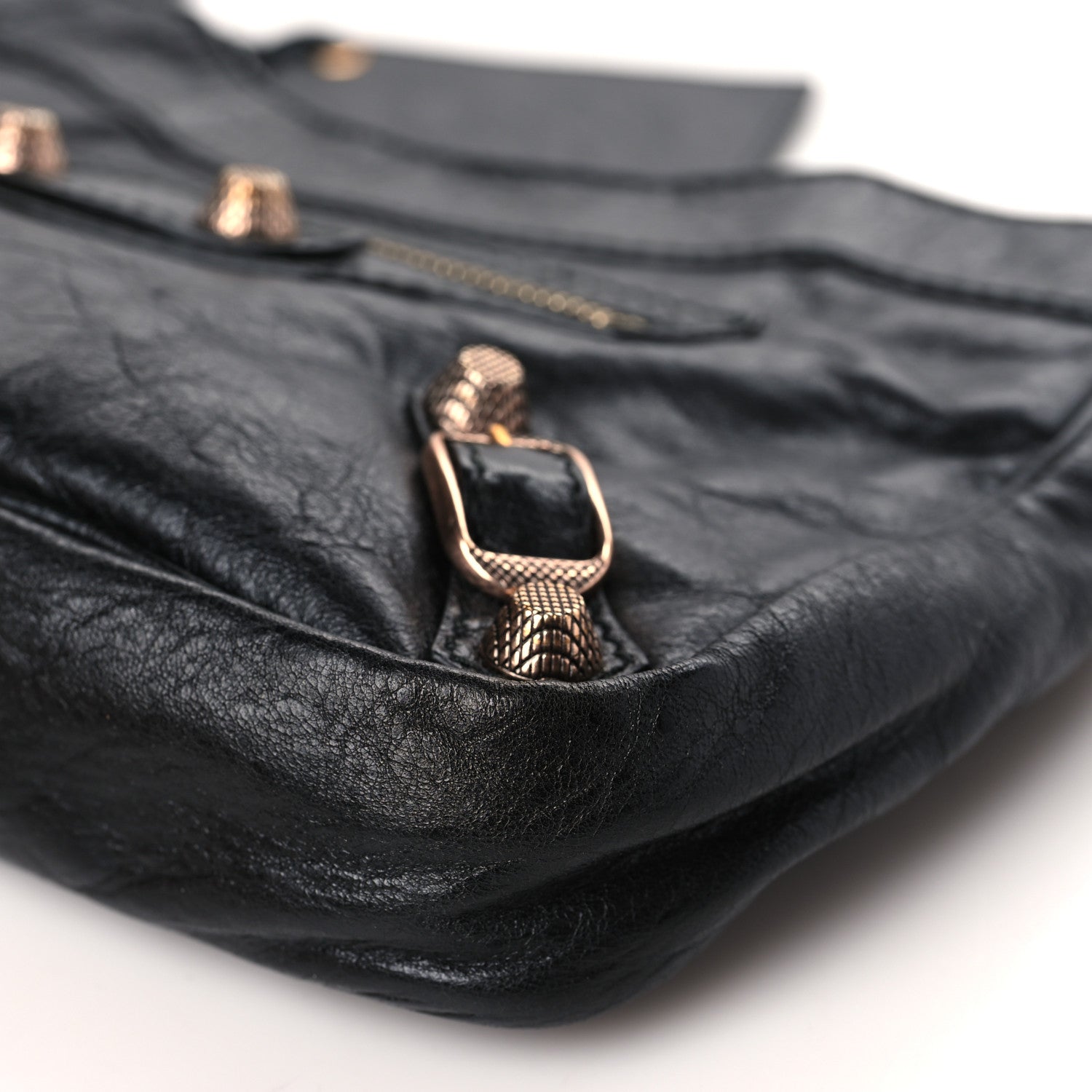 Balenciaga Agneau Giant 12 Rose Gold Hardware Hip Black 9 of 9