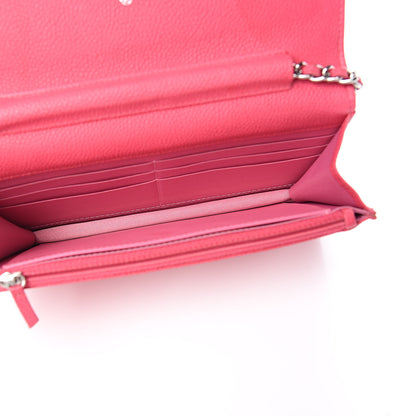 Chanel Caviar Wallet On Chain WOC Pink 5 of 12