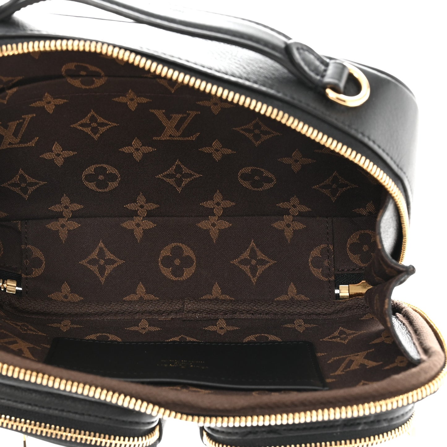 Calfskin Monogram Embossed Utility Crossbody Black