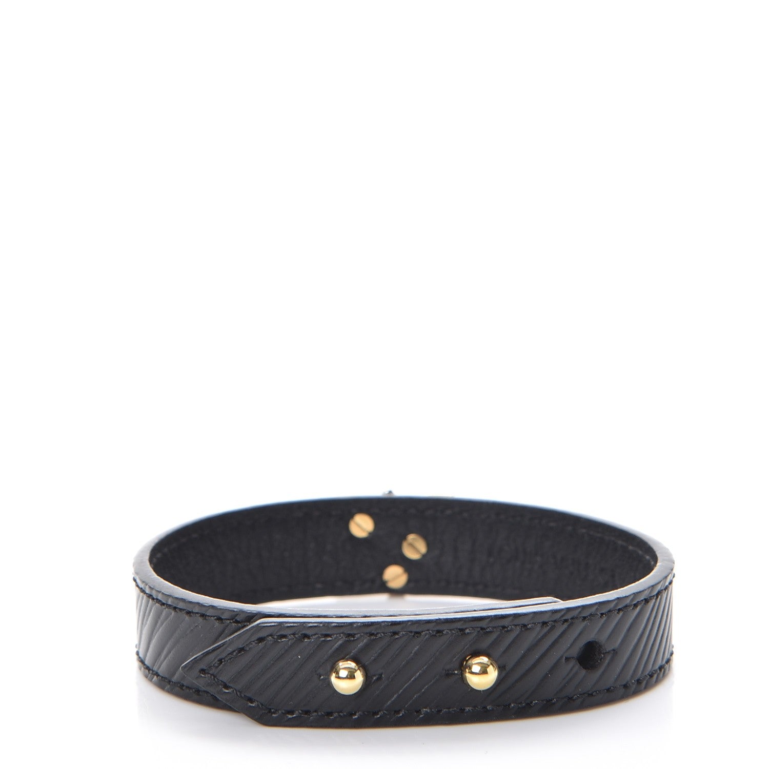 Louis Vuitton Epi Twist It Bracelet 19 Black 3 of 8