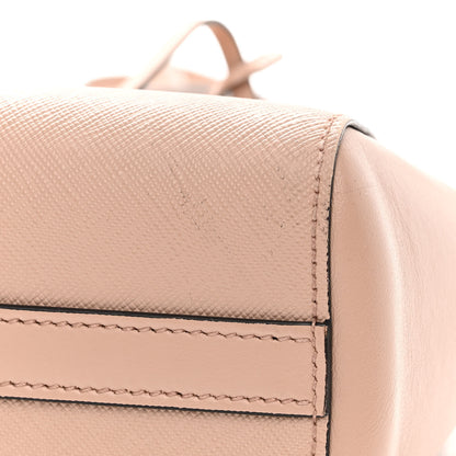 Prada Saffiano Soft Calfskin Small Zippered Tote Cipria 14 of 15