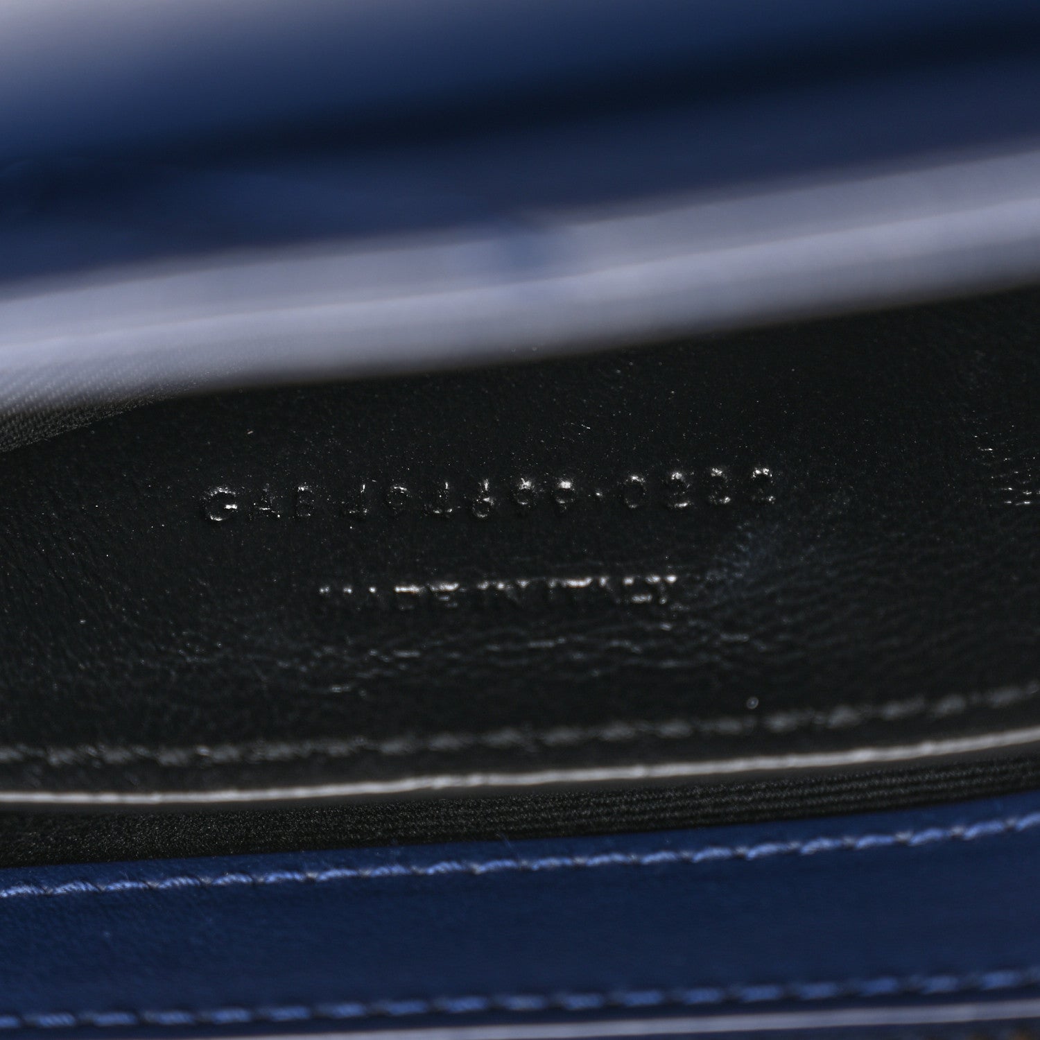 Saint Laurent Calfskin Y Quilted Monogram Small Loulou Chain Satchel Blue Charron 8 of 12