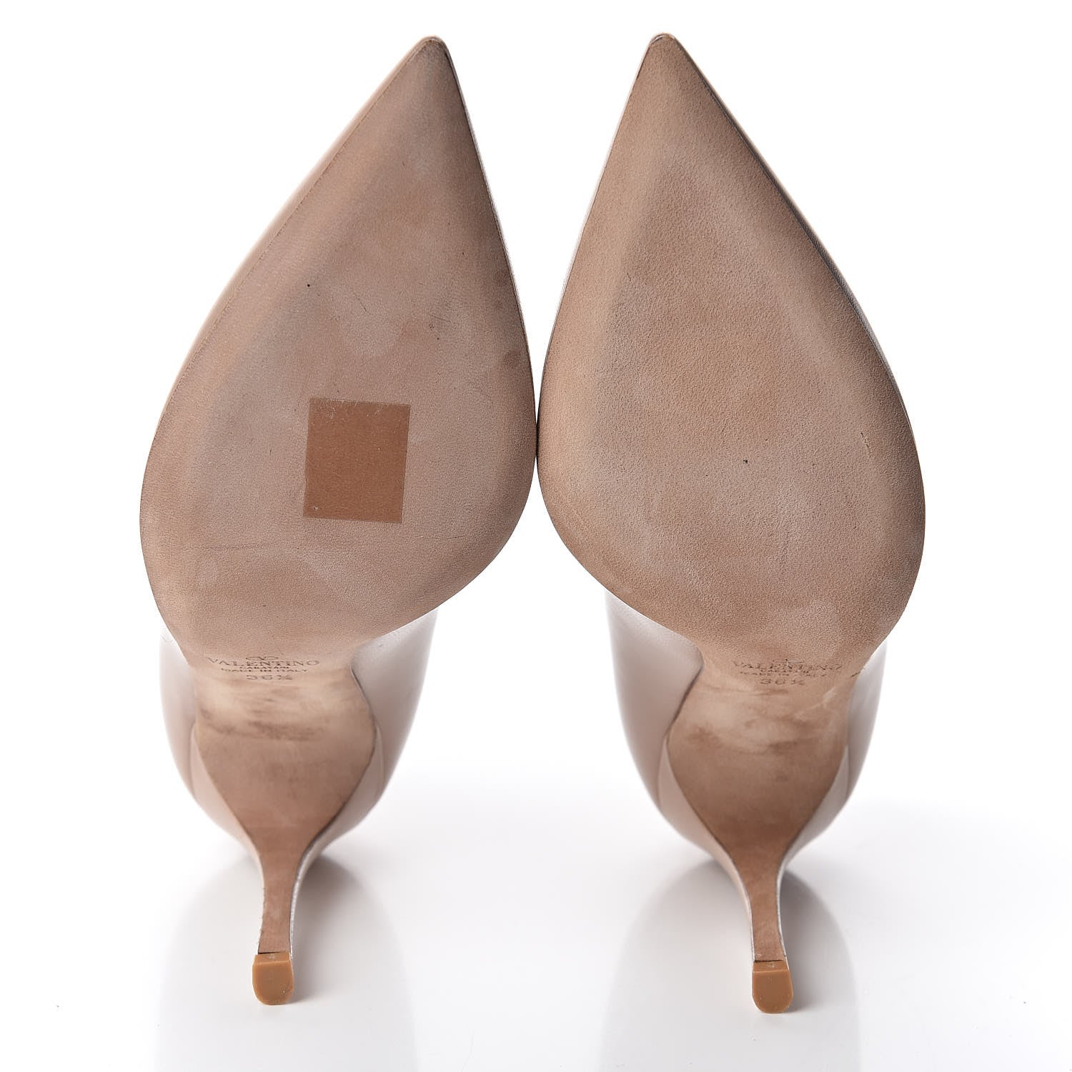 Valentino Garavani Nappa Lace Up Pumps 36.5 Beige 9 of 13