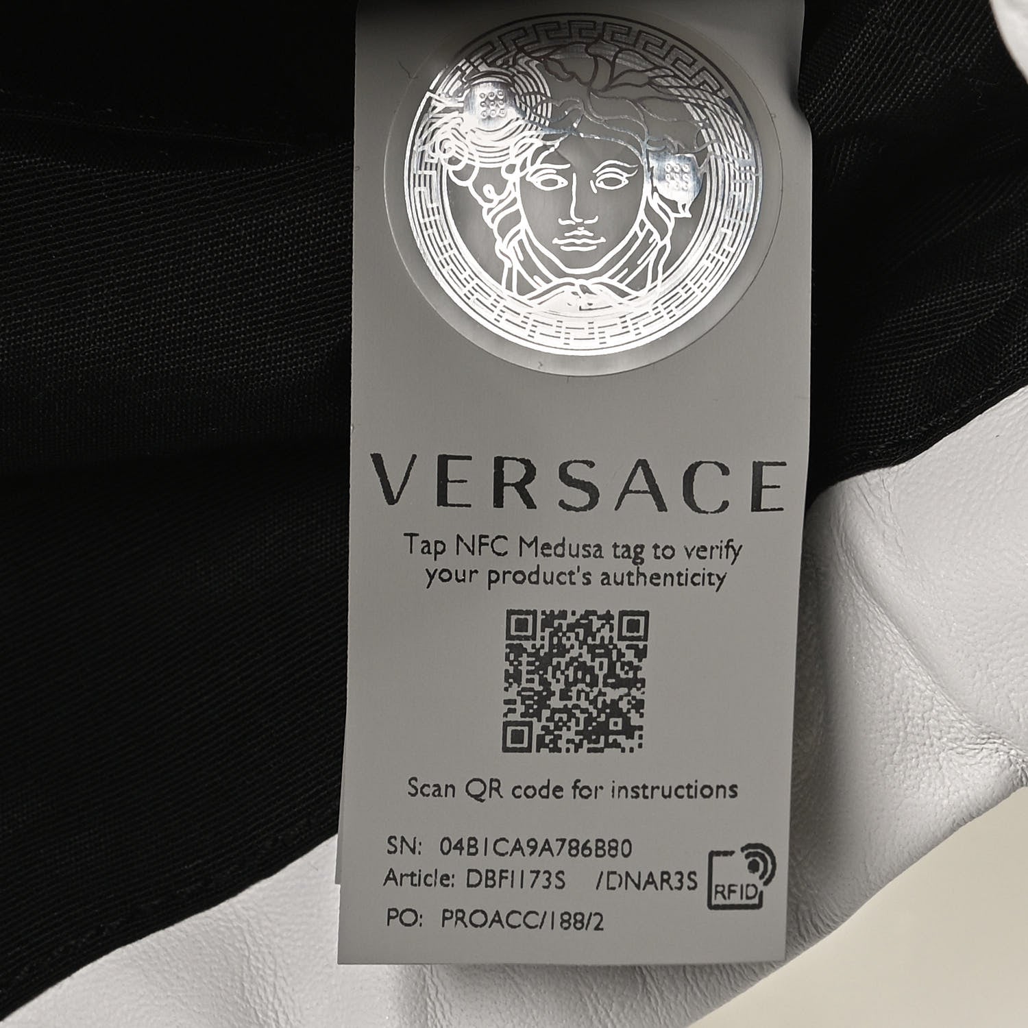 Versace Nappa Quilted Medusa Bucket Bag White 6 of 11