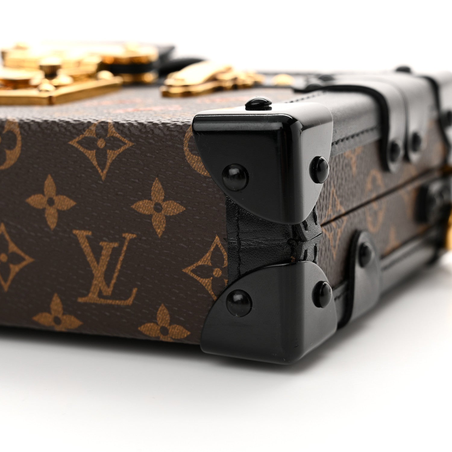 Louis Vuitton Monogram Petite Malle Black 9 of 10