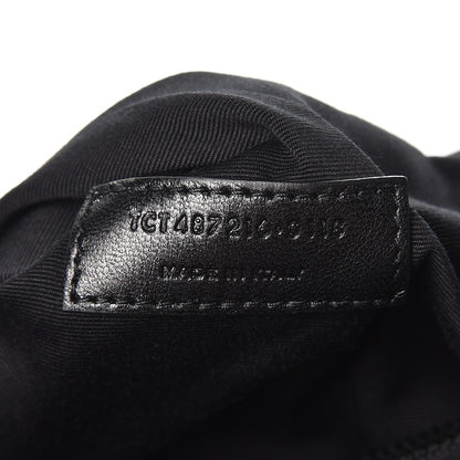 Saint Laurent Calfskin Y Quilted Monogram Medium Loulou Chain Satchel Black 7 of 7