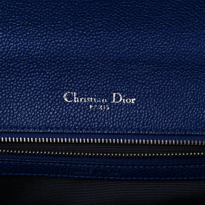 Christian Dior Grained Calfskin Medium Diorama Flap Bag Blue 5 of 15