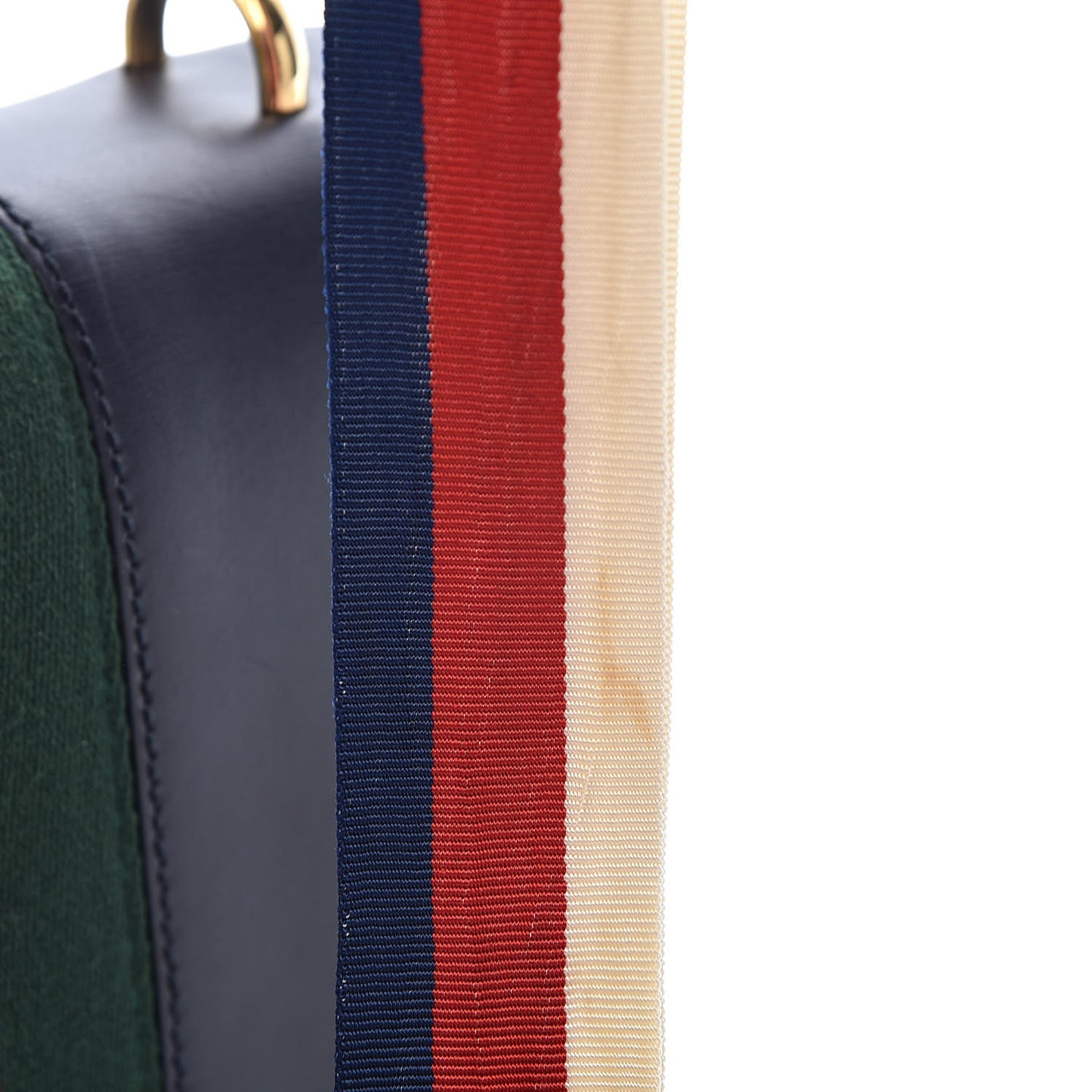 Vitello Fontanella Web Small Sylvie Shoulder Bag Blue Agata