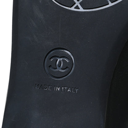 Chanel Lambskin Cap Toe CC Uniform Ballerina Flats 36.5 Black 8 of 10
