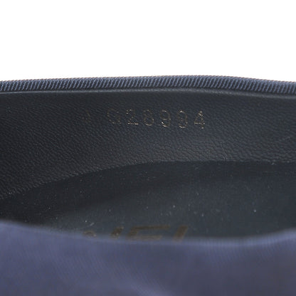 Chanel Grosgrain Calfskin CC Cap Toe Pumps 40 Navy Silver 8 of 8