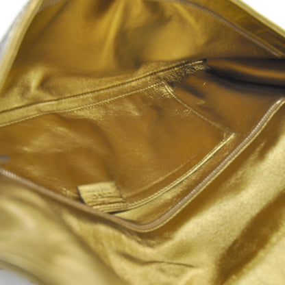 Gucci Metallic Python Malika Clutch Gold 6 of 8