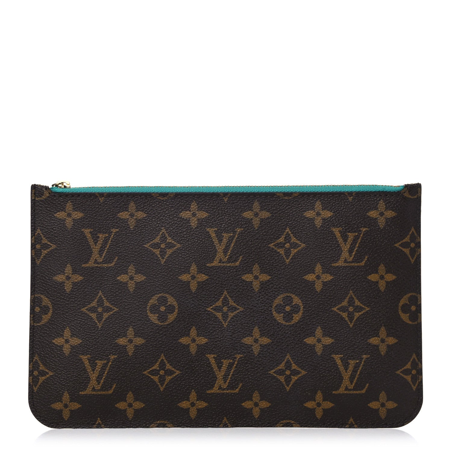 Louis Vuitton Monogram Neverfull MM GM Pochette Turquoise 1 of 9