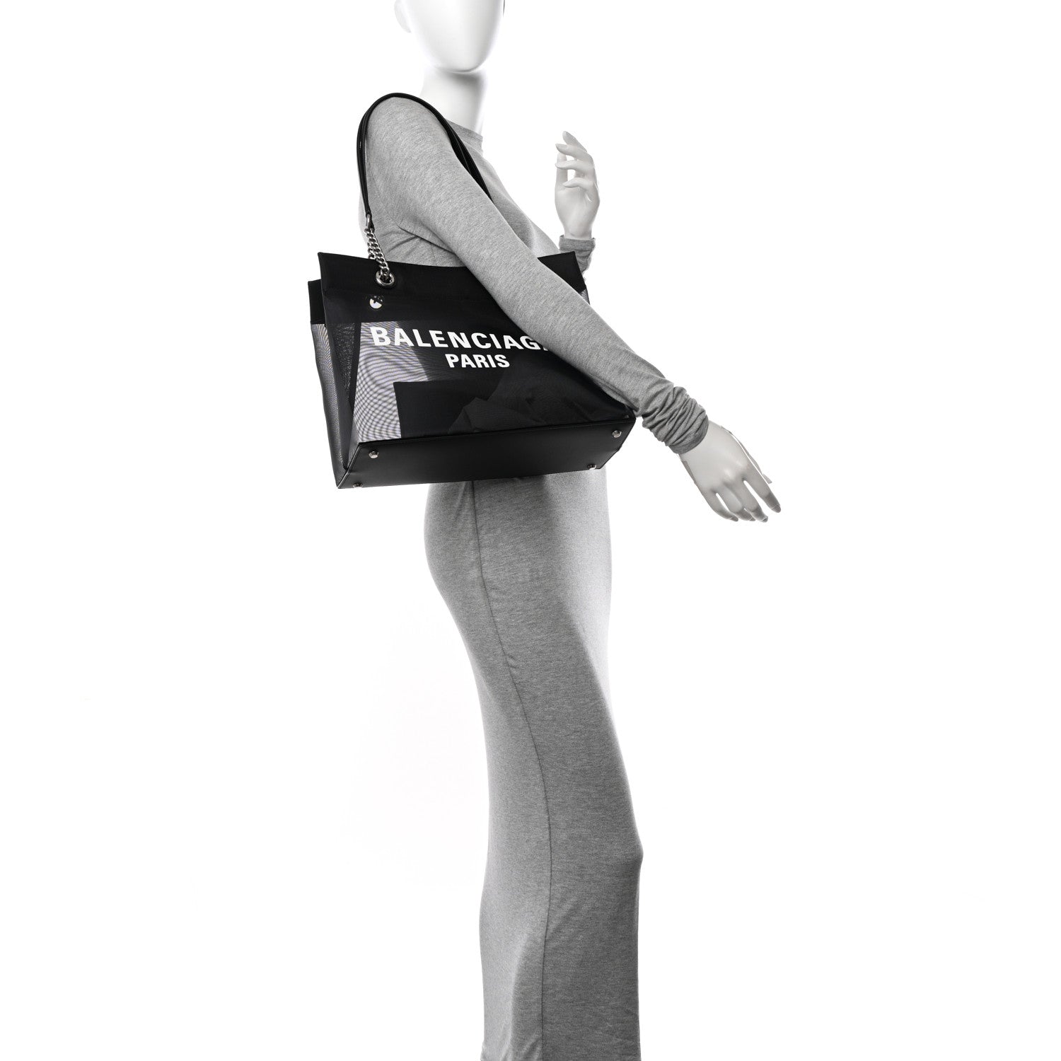 Balenciaga Mesh Medium Duty Free Tote Black 2 of 10