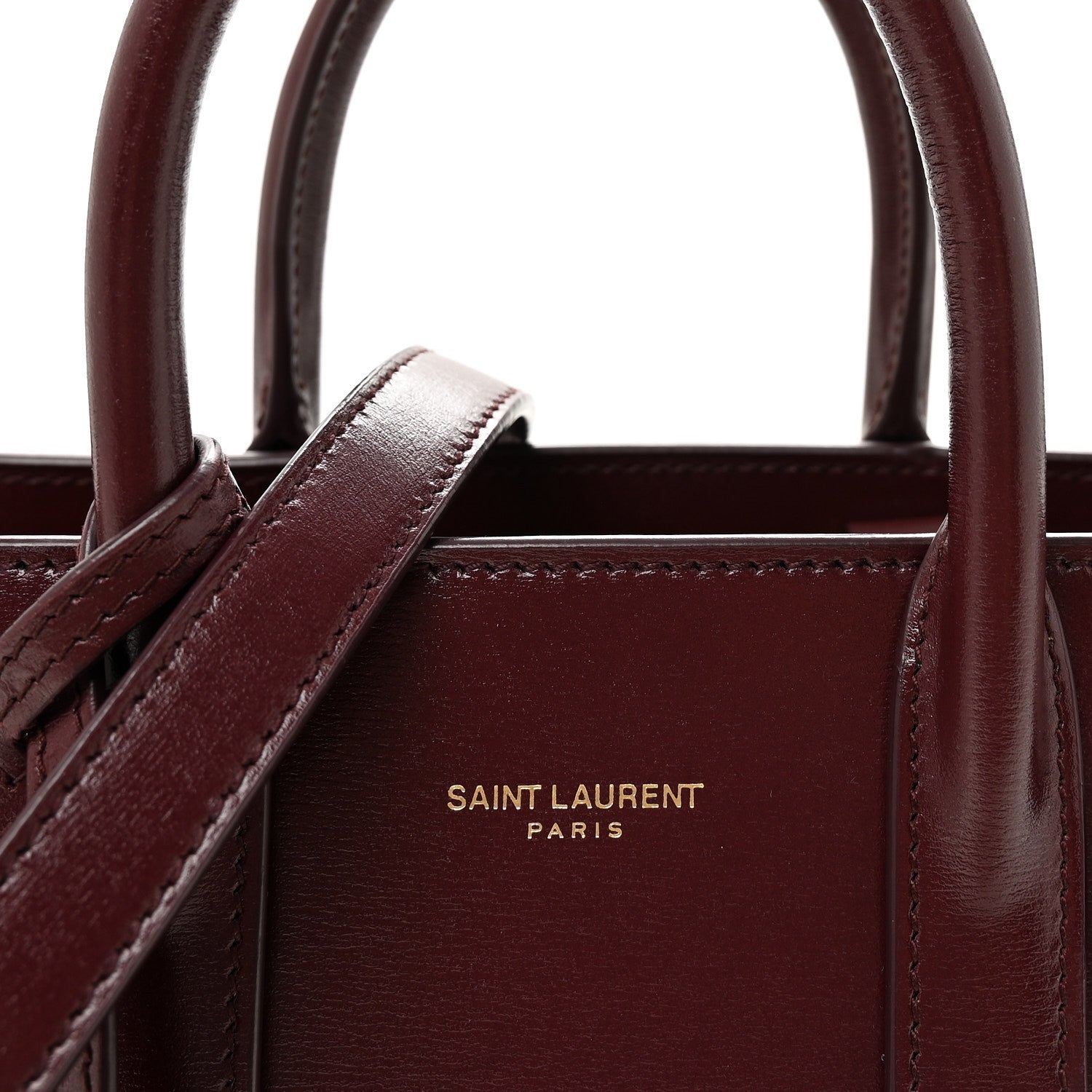 Saint Laurent Calfskin Nano Supple Sac De Jour Red Velvet 8 of 10