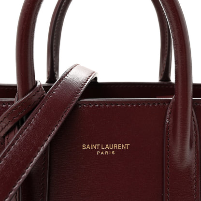 Saint Laurent Calfskin Nano Supple Sac De Jour Red Velvet 8 of 10
