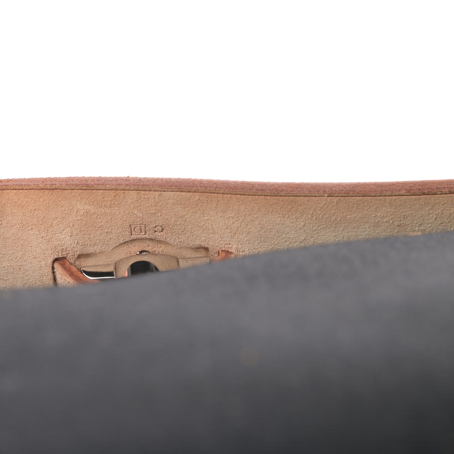 Toile Vache Calfskin Herbag 30 PM Black Natural